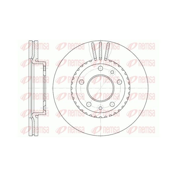 Stabdžių diskas REMSA 6888.10