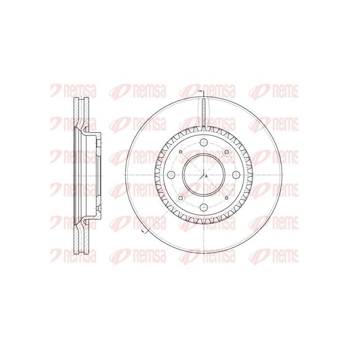 Stabdžių diskas REMSA 6889.10