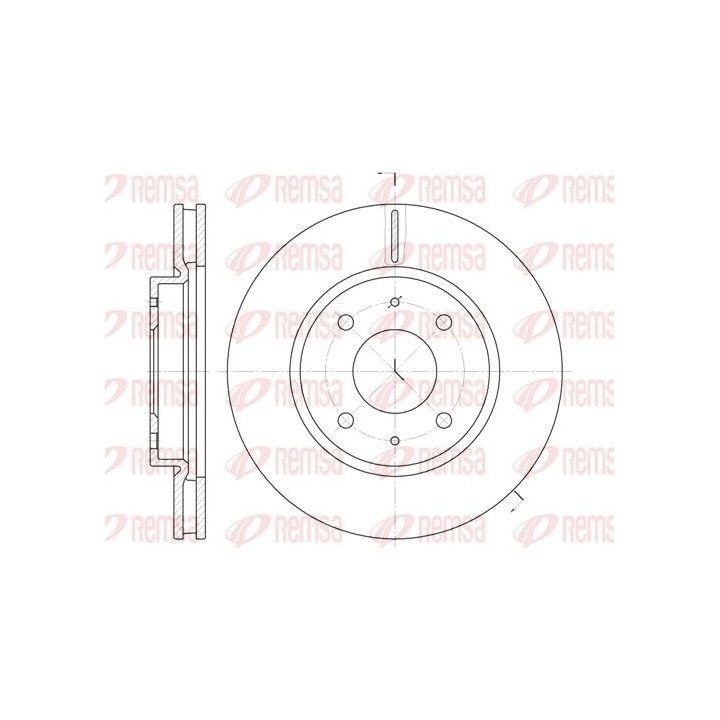 Stabdžių diskas REMSA 6890.10