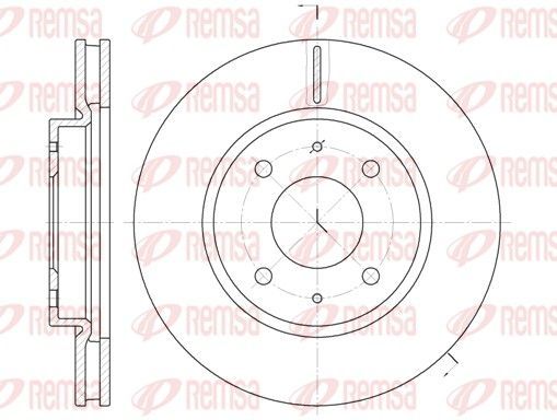 Stabdžių diskas REMSA 6890.10