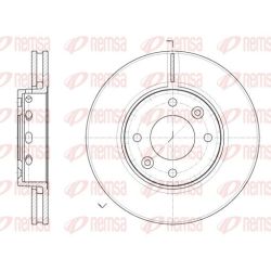 Stabdžių diskas REMSA 6891.10