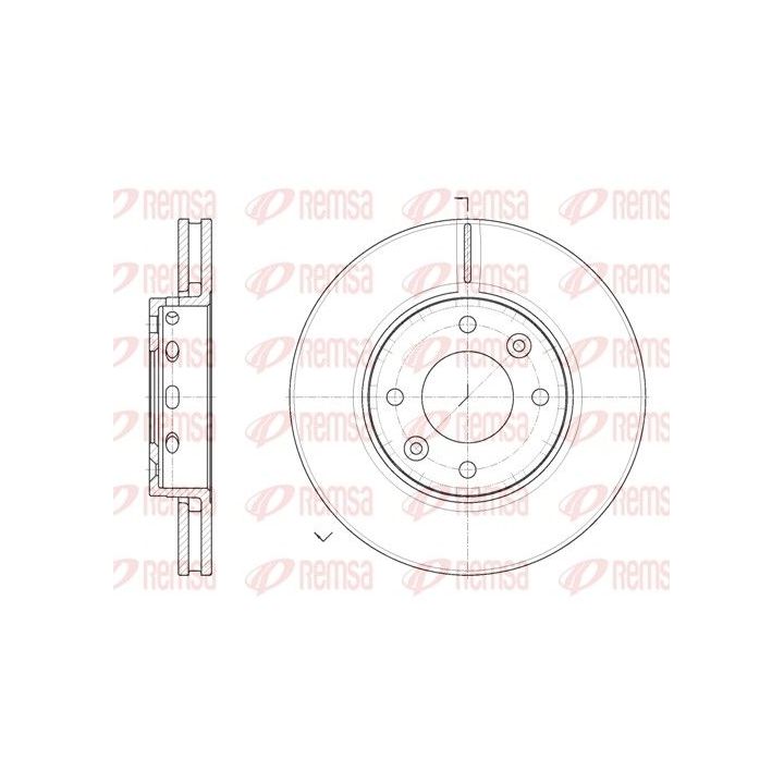Stabdžių diskas REMSA 6891.10