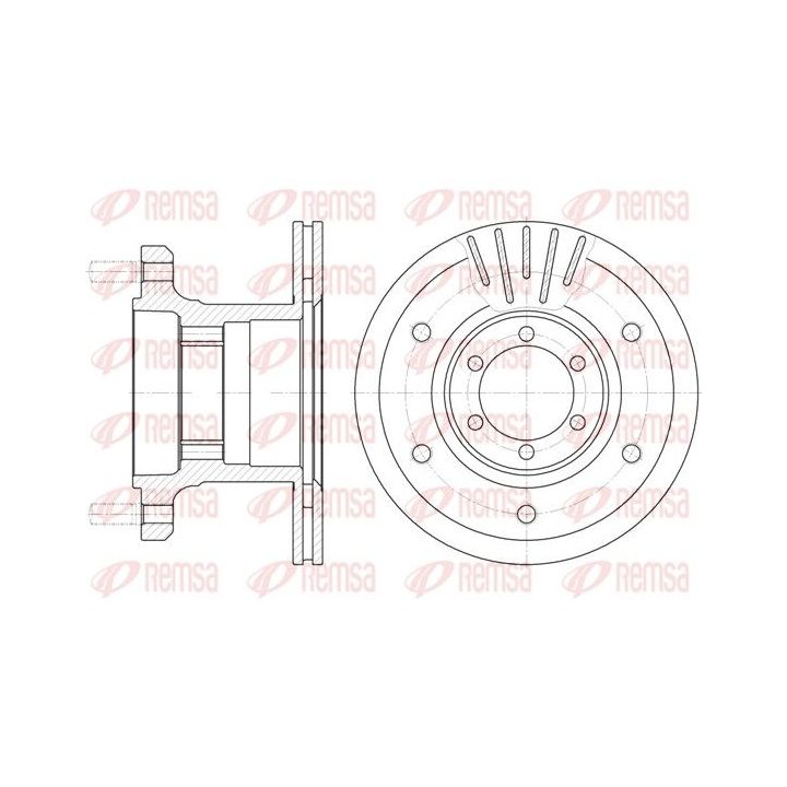 Stabdžių diskas REMSA 6894.10