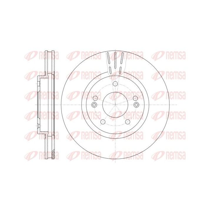 Stabdžių diskas REMSA 6897.10