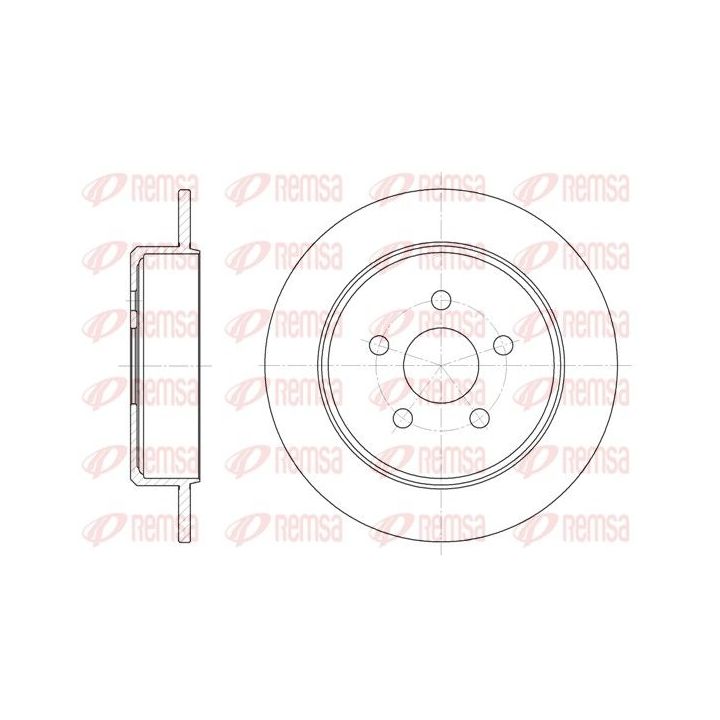 Stabdžių diskas REMSA 6901.00