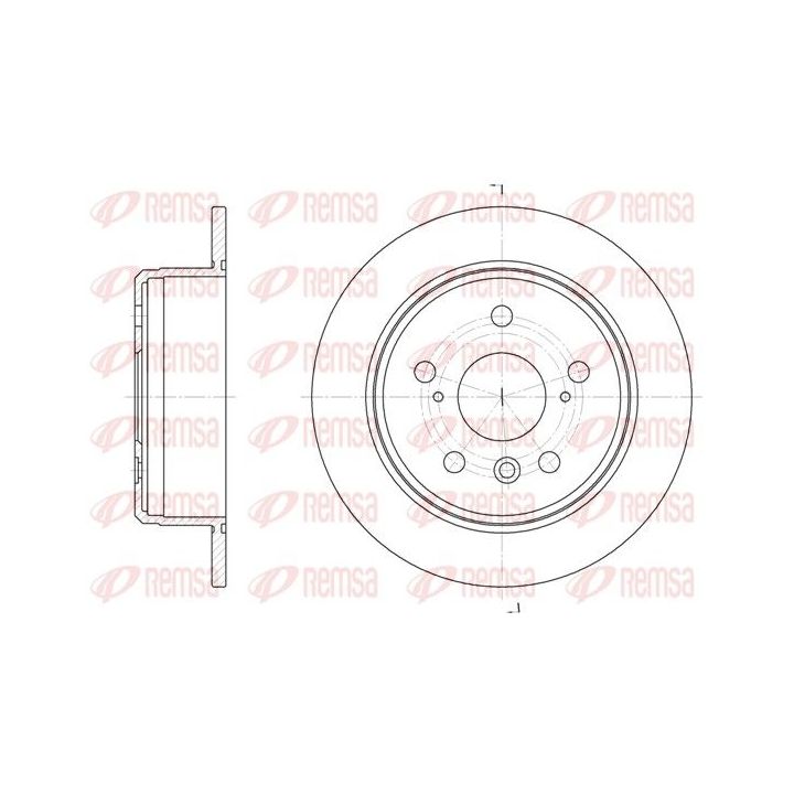 Stabdžių diskas REMSA 6904.00
