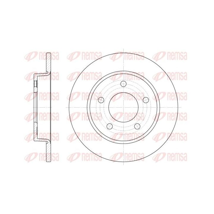 Stabdžių diskas REMSA 6906.00