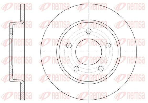 Stabdžių diskas REMSA 6906.00