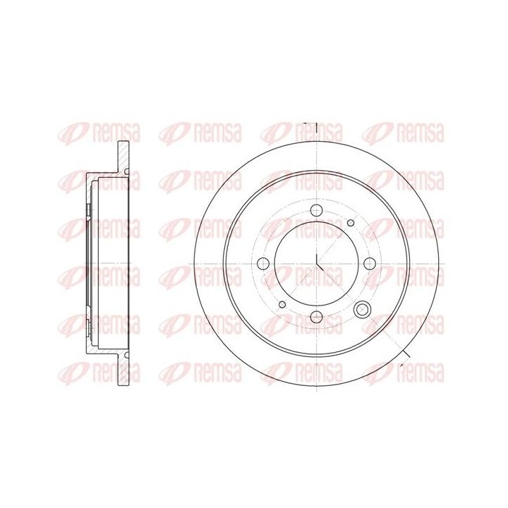 Stabdžių diskas REMSA 6907.00