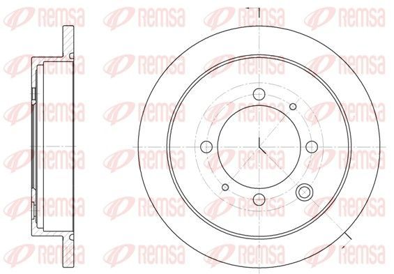 Stabdžių diskas REMSA 6907.00