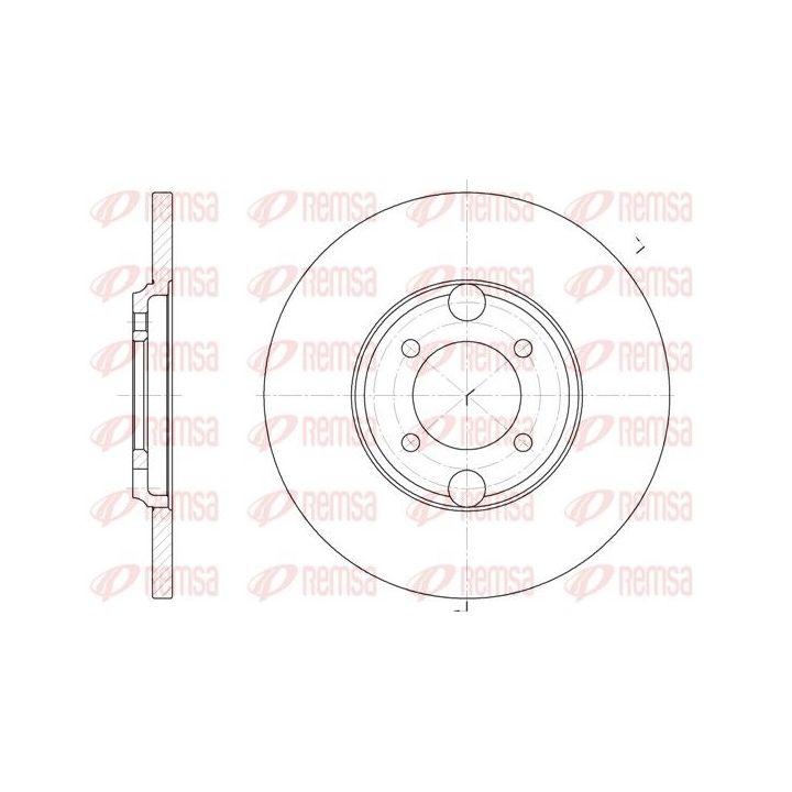 Stabdžių diskas REMSA 6919.00