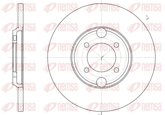 Stabdžių diskas REMSA 6919.00