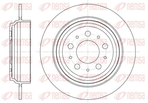 Stabdžių diskas REMSA 6924.00