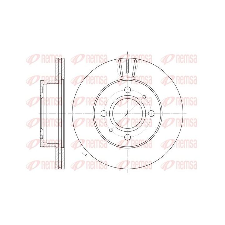 Stabdžių diskas REMSA 6927.10