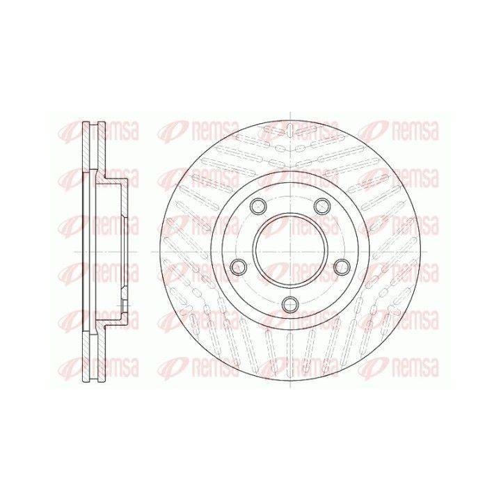 Stabdžių diskas REMSA 6932.10