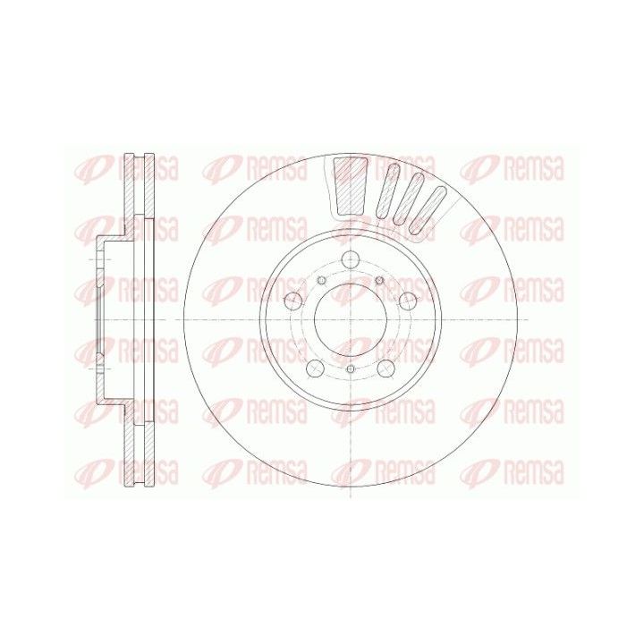 Stabdžių diskas REMSA 6935.10