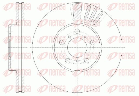 Stabdžių diskas REMSA 6935.10