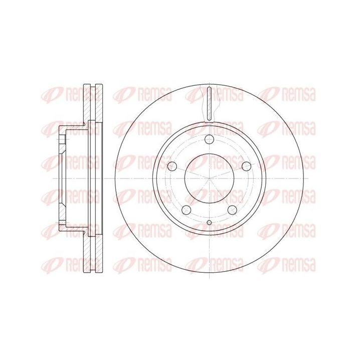 Stabdžių diskas REMSA 6936.10