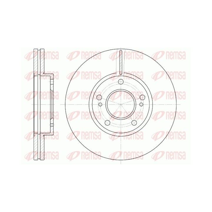 Stabdžių diskas REMSA 6937.10