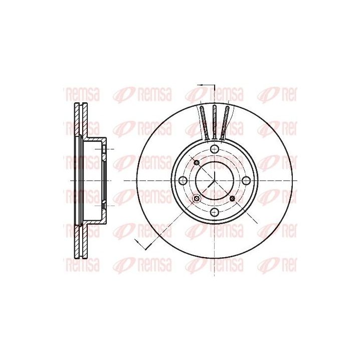 Stabdžių diskas REMSA 6950.10