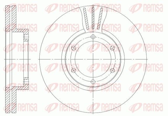 Stabdžių diskas REMSA 6951.10