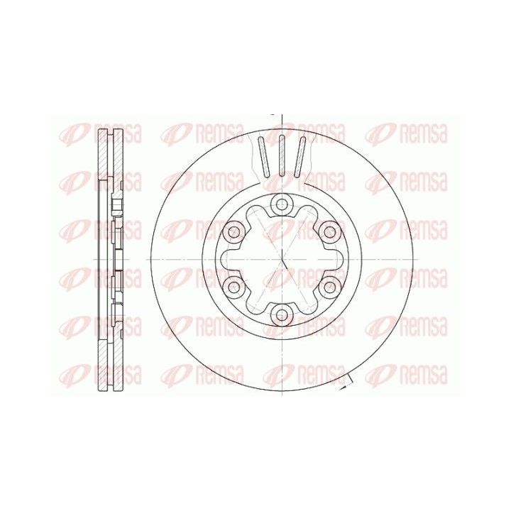 Stabdžių diskas REMSA 6957.10