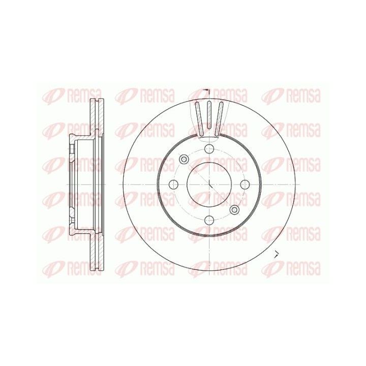 Stabdžių diskas REMSA 6958.10