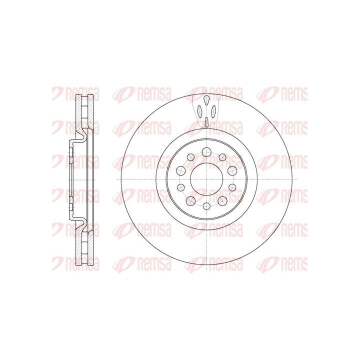 Stabdžių diskas REMSA 6980.10