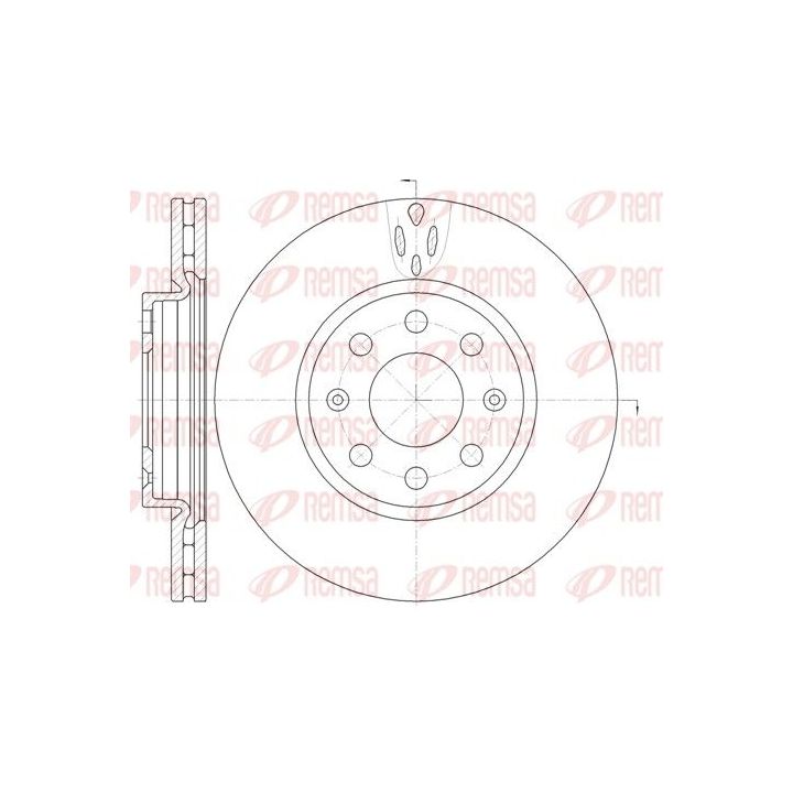 Stabdžių diskas REMSA 6981.10