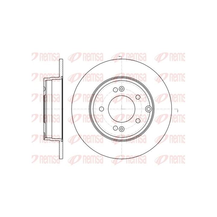 Stabdžių diskas REMSA 6989.00