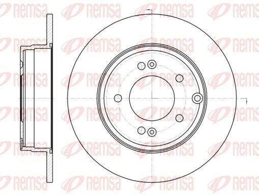 Stabdžių diskas REMSA 6989.00