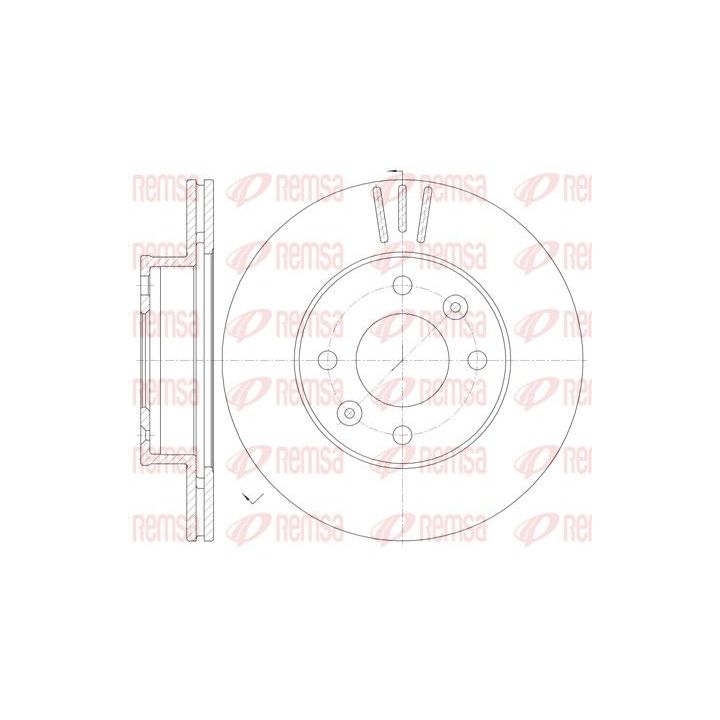 Stabdžių diskas REMSA 6990.10