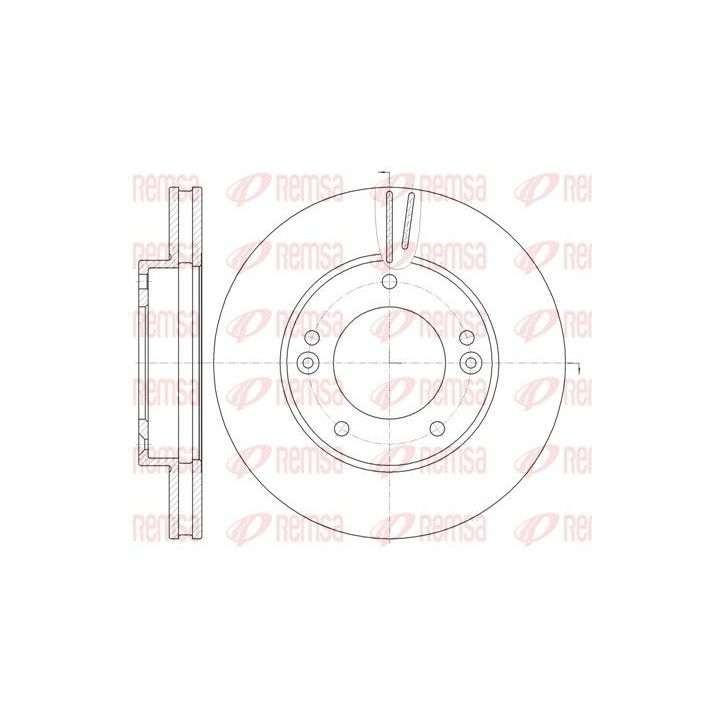 Stabdžių diskas REMSA 6992.10