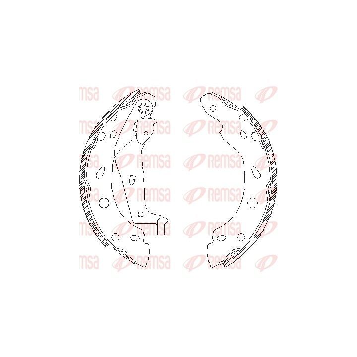 Stabdžių trinkelė REMSA 4001.00