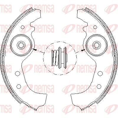 Stabdžių trinkelė REMSA 4015.01