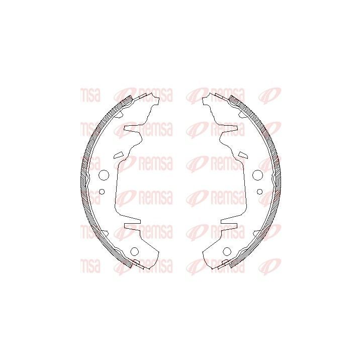Stabdžių trinkelė REMSA 4020.00