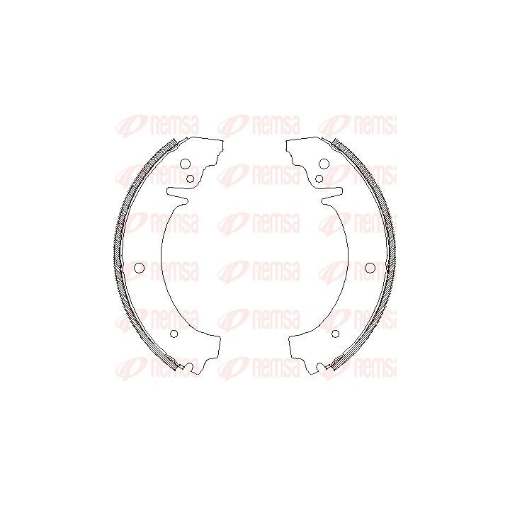 Stabdžių trinkelė REMSA 4026.00
