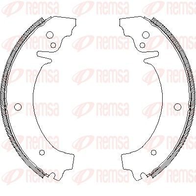 Stabdžių trinkelė REMSA 4026.00