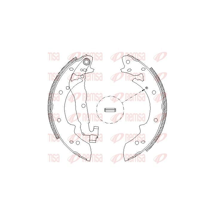 Stabdžių trinkelė REMSA 4027.00