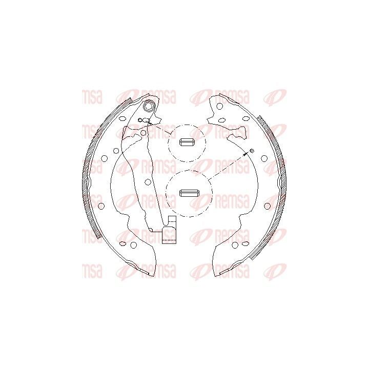 Stabdžių trinkelė REMSA 4027.01
