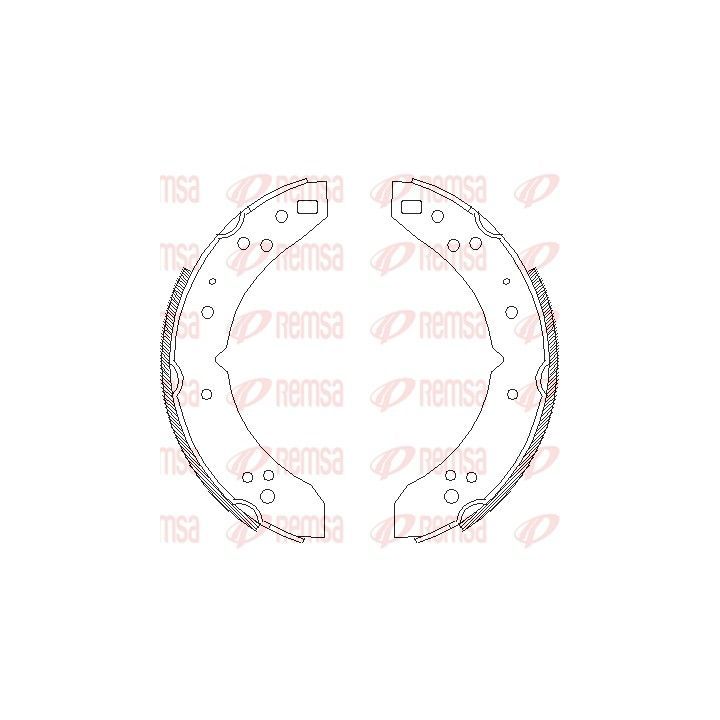 Stabdžių trinkelė REMSA 4030.00