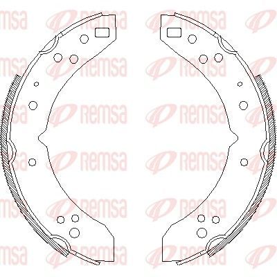 Stabdžių trinkelė REMSA 4030.00