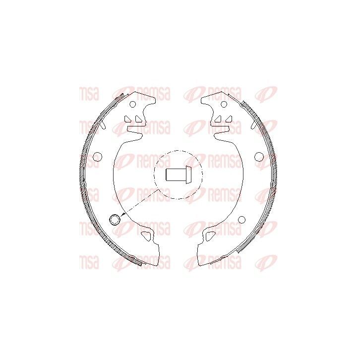 Stabdžių trinkelė REMSA 4037.00