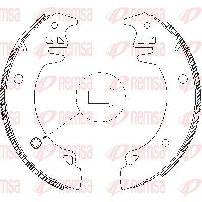 Stabdžių trinkelė REMSA 4037.00