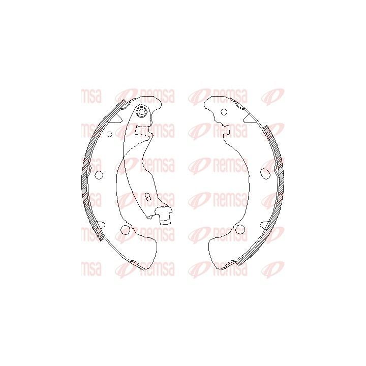 Stabdžių trinkelė REMSA 4041.00