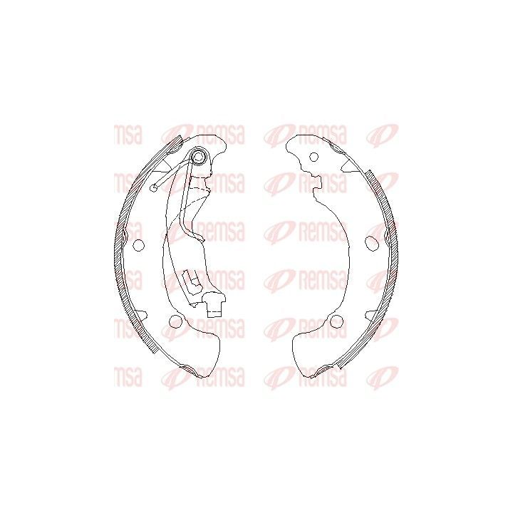 Stabdžių trinkelė REMSA 4041.01