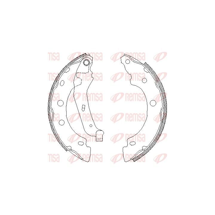 Stabdžių trinkelė REMSA 4043.00