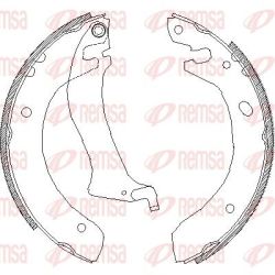 Stabdžių trinkelė REMSA 4047.00