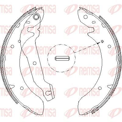 Stabdžių trinkelė REMSA 4054.00