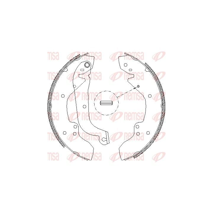 Stabdžių trinkelė REMSA 4056.01